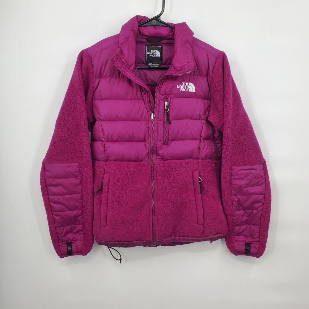 The North Face Fleece Down Fill 550 Insulated Jacket Women Size XS Full Zip